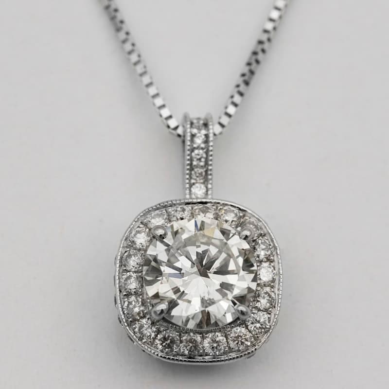 Custom Initial Pendant — Iced